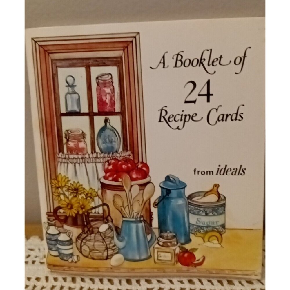 A Booklet Of 24 Recipe Cards From Ideals Staplebound 1977 Blank Recipe Cards